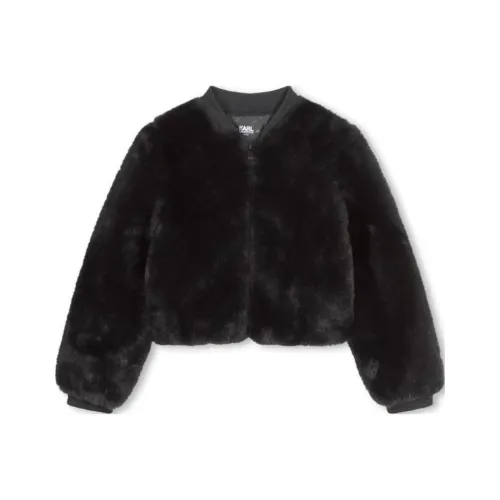 Karl Lagerfeld SS24 Вельвет Feel Пальто Черное Детское