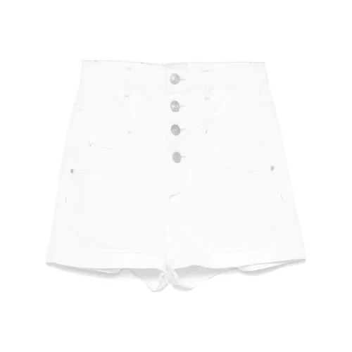 ISABEL MARANT Белые Женские Джинсовые Шорты
