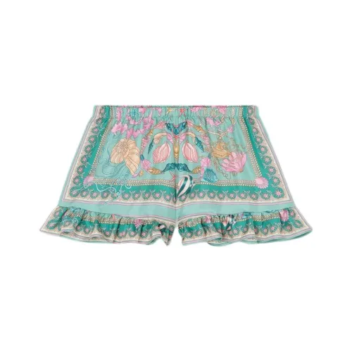 VERSACE Barocco Шорты Детские Зеленые