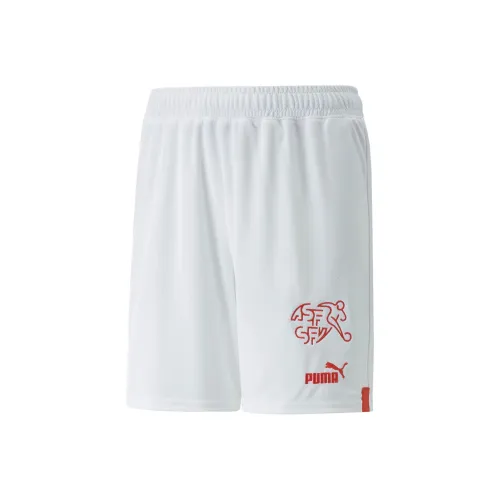 PUMA Детская одежда Switzerland 22 23 Replica Шорты Юность Kids Шорты Детский Белый