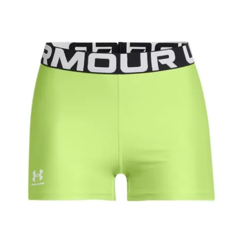 Under Armour HeatGear Спортивные шорты Женские Неоново-зеленый
