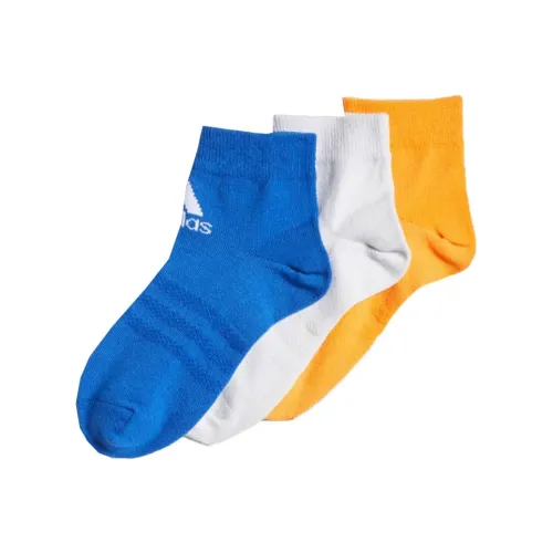 Adidas Набор из 3 пар носков: Королевский синий + Оранжево-желтый + Symbol Серый для детей