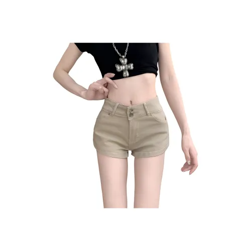 Garbege Джинсовые шорты Женские Хаки