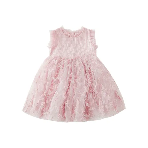 YOEHYAUL Детское платье розового цвета для дошкольников