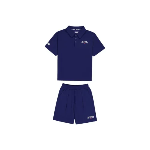 New Balance одежда Комплекты Темно-синий Школьный возраст Повседневная спортивная одежда