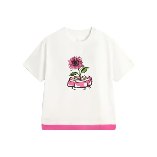 LINING YOUNG На открытом воздухе T-рубашка Стандартная Белая