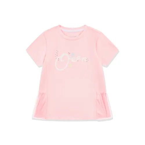 QIAODAN T-рубашка SS25 SWEETIE розовая для детей 3-7 лет