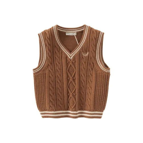 DAVE BELLA Жилет Коричневый Розовый Дети Возраст 3-7 лет