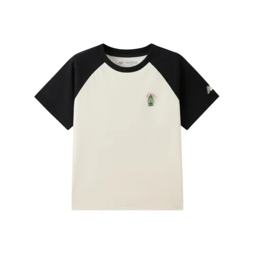 New Balance NB T-рубашка черная для детей 3-7 лет