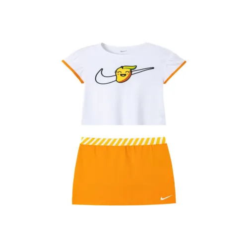 Детский комплект Nike с юбкой Golden оранжевого и желтого цвета для детей 3-7 лет