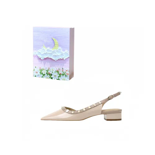 ROBINHOOD Фиолетовая луна Галактический Коробка Грубый каблук Высокие каблуки Женские