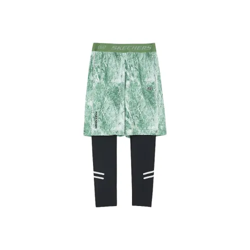 Skechers Мшисто-зеленый Full Принт/03PJ Kids Брюки