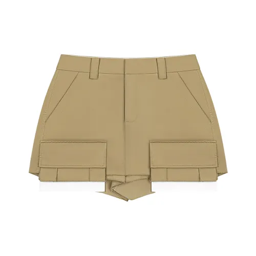 CALLED BACK Карго Шорты Женские Хаки