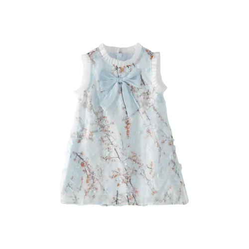 Mami Macca Платье SS25 Синий Дети Возраст 3-7 лет