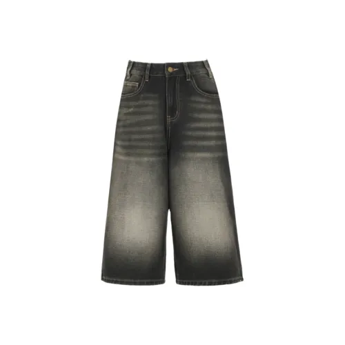 ZXZA Джинсовые шорты Женские Черный Серый