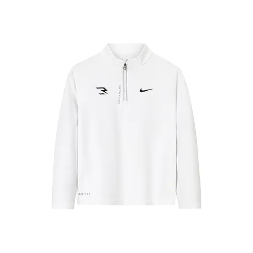 NIKE 3Brand Чисто белый Школьный возраст Футболка