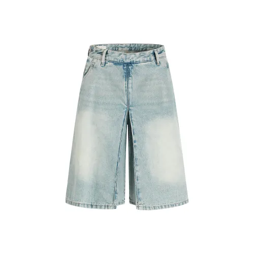 GM Промытый синий Женские джинсовые шорты