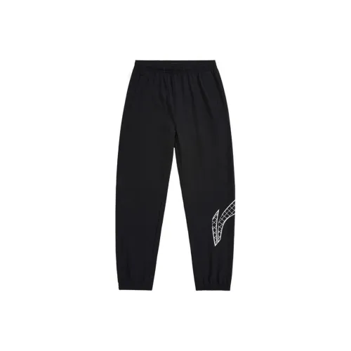 LINING YOUNG Умеренный Повседневные Брюки Унисекс Черный