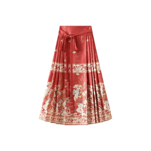 GUAILILUOLI Повседневный Длинный Юбка Женские