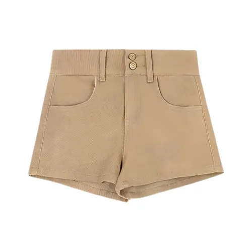 ABBY GODDESS Джинсовые шорты Женские Хаки