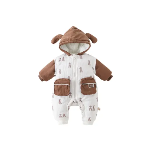 XiaoJinBu Комбинезон Темно-коричневый для младенцев и малышей