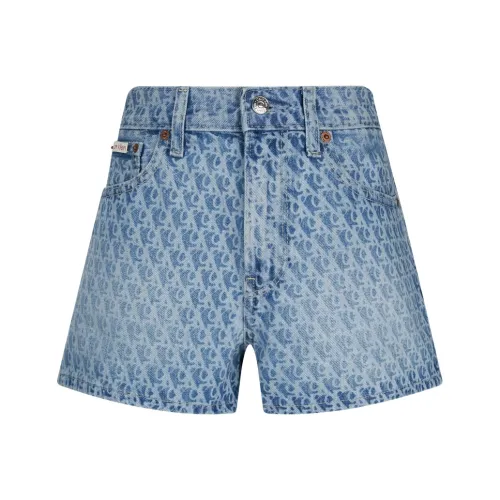 Calvin Klein Джинсовые шорты Женские Светло-синие