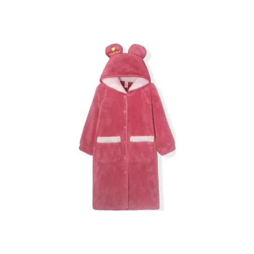 Purr Cow Sleep Хлопковый халат кожа красного цвета для малышей