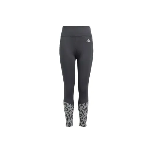 Adidas Leggings Optime 7 8 Leggings Kids Teenagers Угольно-серый