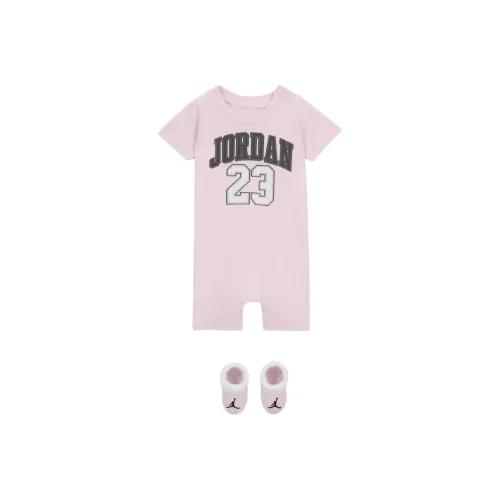 Jordan Kids Комплекты Малыш Romper и Booties Набор Розовая пена Infant и Toddler