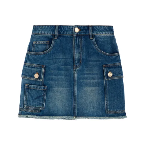 BEBE Джинсовые короткие юбки Женские Blue