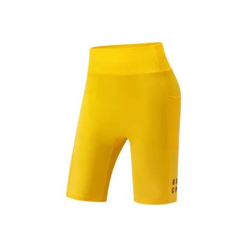 Anta ZONGXUNXILIE Wind Парус Желтые Женские Спортивные Шорты