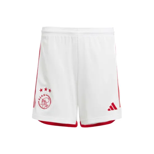Adidas Ajax Amsterdam 23 24 Дом Шорты Kids Шорты Подростки Белый