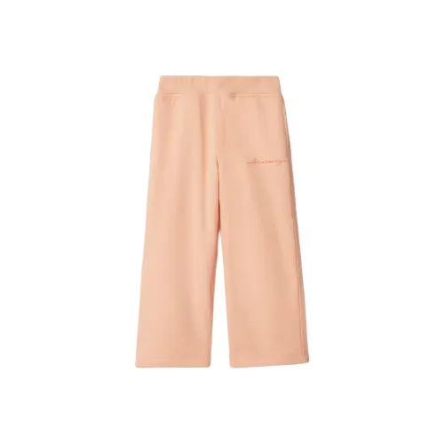 Детские Burberry Вязаные Тренировочные Штаны FW24 Светло-Розовые