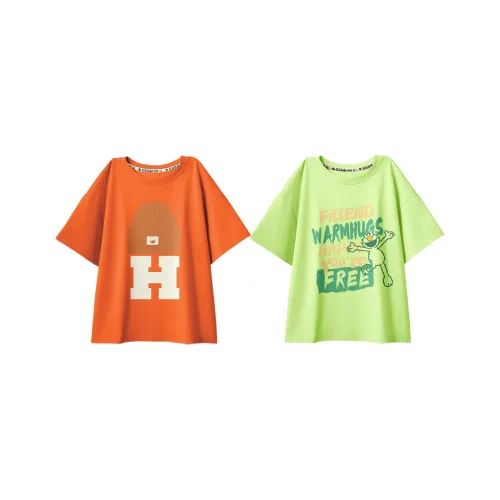 Улица Сезам T Рубашка 2 шт Дети 3-7 лет