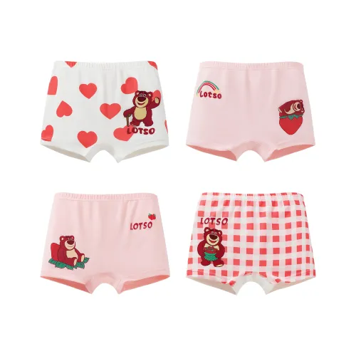 Disney Strawberry Bear Series Нижнее белье 4 шт Детское