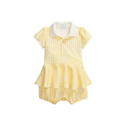 Комплект для малыша Wa Toddler Polo Ralph Lauren SS25 с юбкой желтый