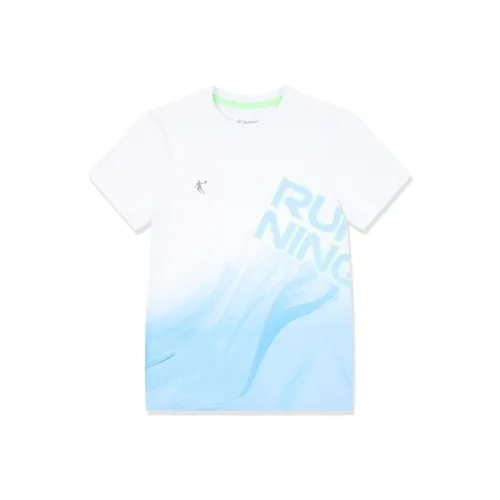 QIAODAN T-рубашка SS25 Breeze Синий Белый Unisex