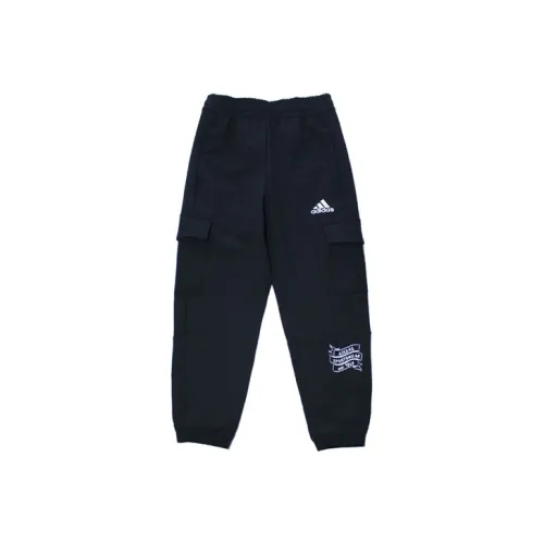 Детские Adidas Вязаные Тренировочные Штаны Черные