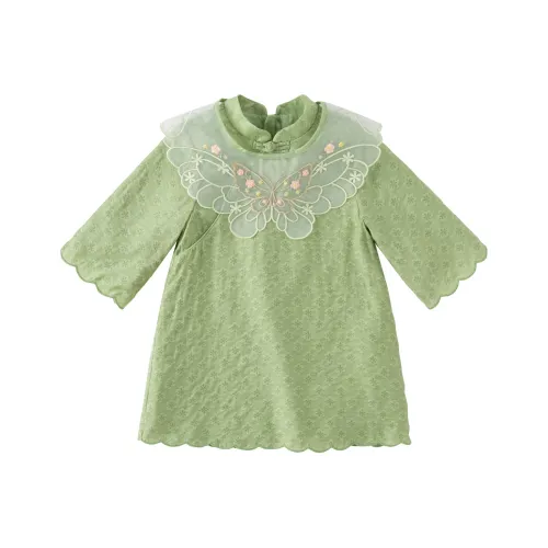 DAVE BELLA Платье из серии From The Eastern Series Зеленый Детский