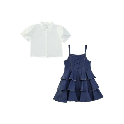 Hello Kitty Платье Джинсово-синий Юбка Детская