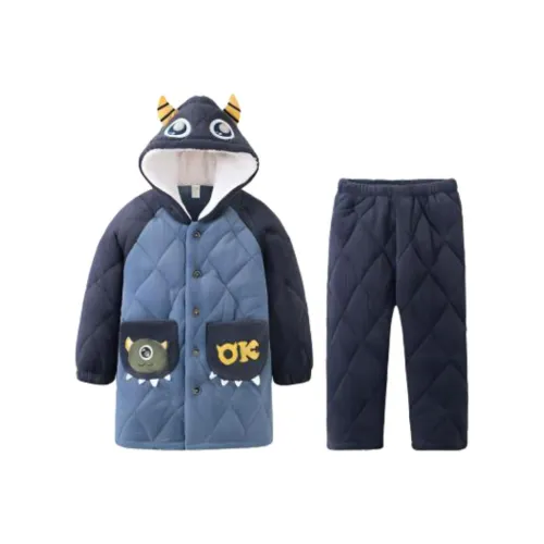 Purr Cow Пижама Комплект Темно-Небесно-Синий Детский