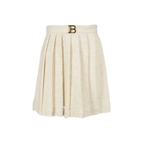 BALMAIN Юбка FW23 Айвори Белый Детский