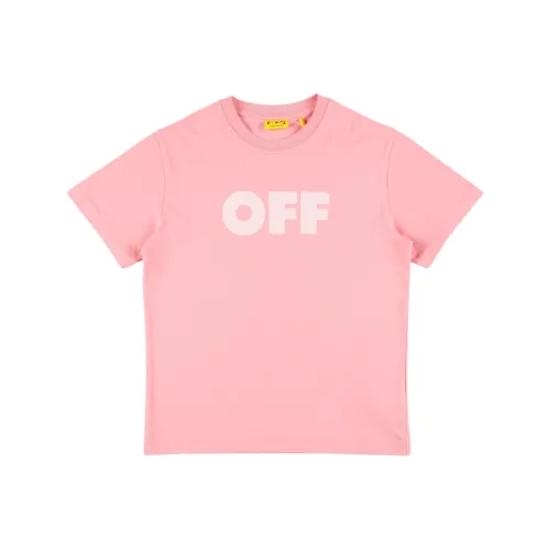 Off Бело-розовый Kids Т-рубашки