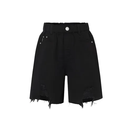 Little MO CO. Шорты Детские Джинсовые Черные