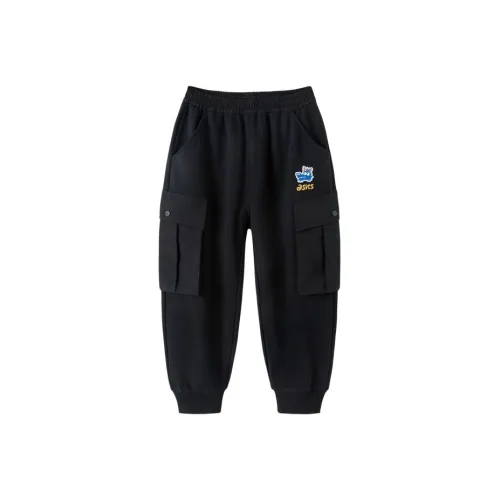 Asics Вязаные тренировочные штаны черные детские