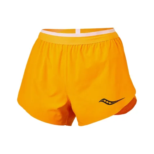 Saucony Желтые Женские Спортивные Шорты