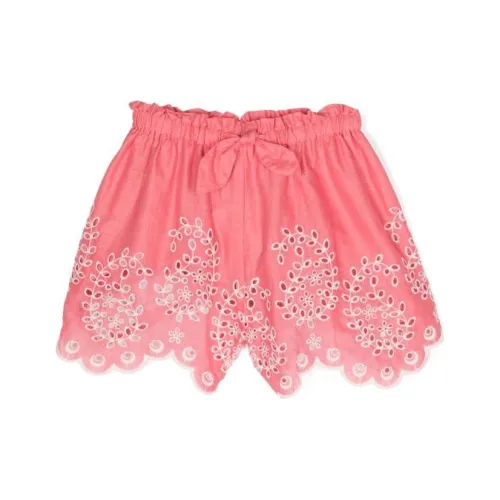 Zimmermann SS24 Kids Шорты Детский Кораллово-розовый
