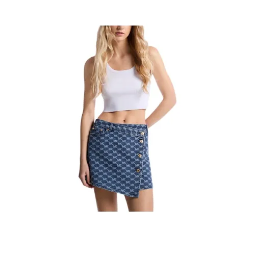 MICHAEL KORS Джинсовые короткие юбки Женские Blue
