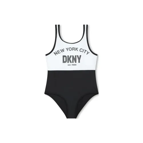 DKNY Детский купальник черный белый