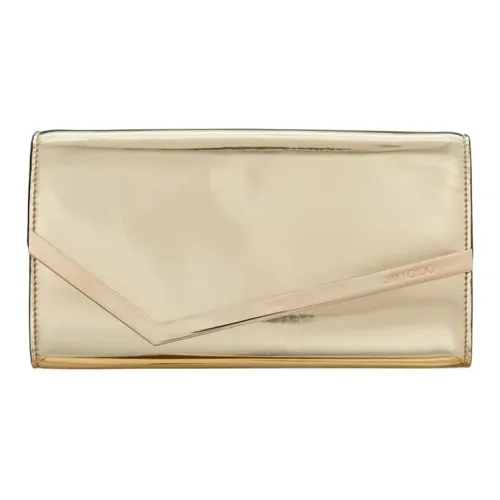 Jimmy Choo Кристальный ткань одно плечо клатч мини женский золотой